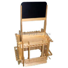 Ökonomische Holzfußboden Standing Manufacturing Einzelhandel Angeln Zubehör Reel Display Stand